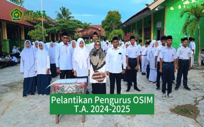 Pengurus OSIM MTsN 3 Aceh Timur Resmi Dilantik, Siap Berkarya untuk Madrasah yang Lebih Baik