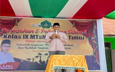 MTsN 3 Aceh Timur Gelar Acara Perpisahan Kelas 9